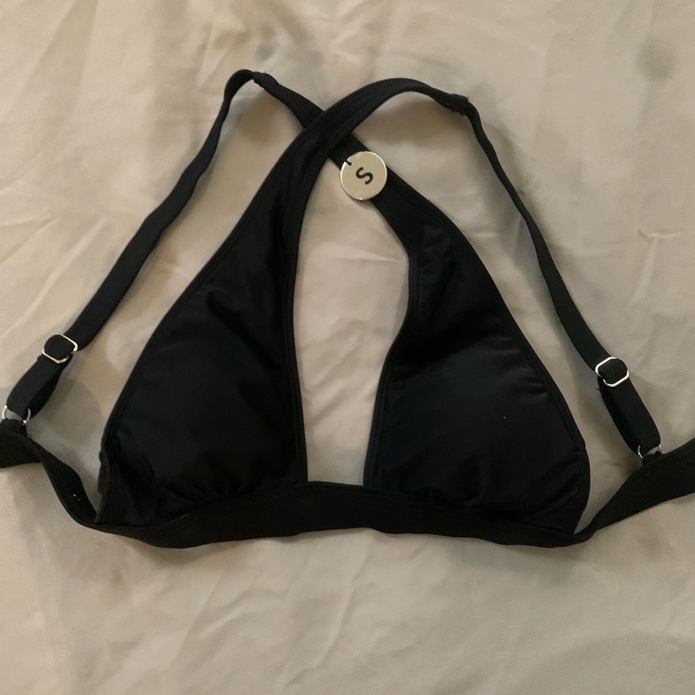 NWT Black Bikini Top